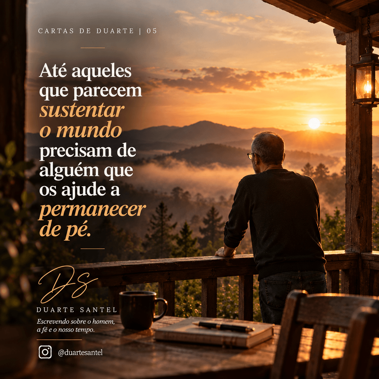 Uma carta para quem também se cansa.