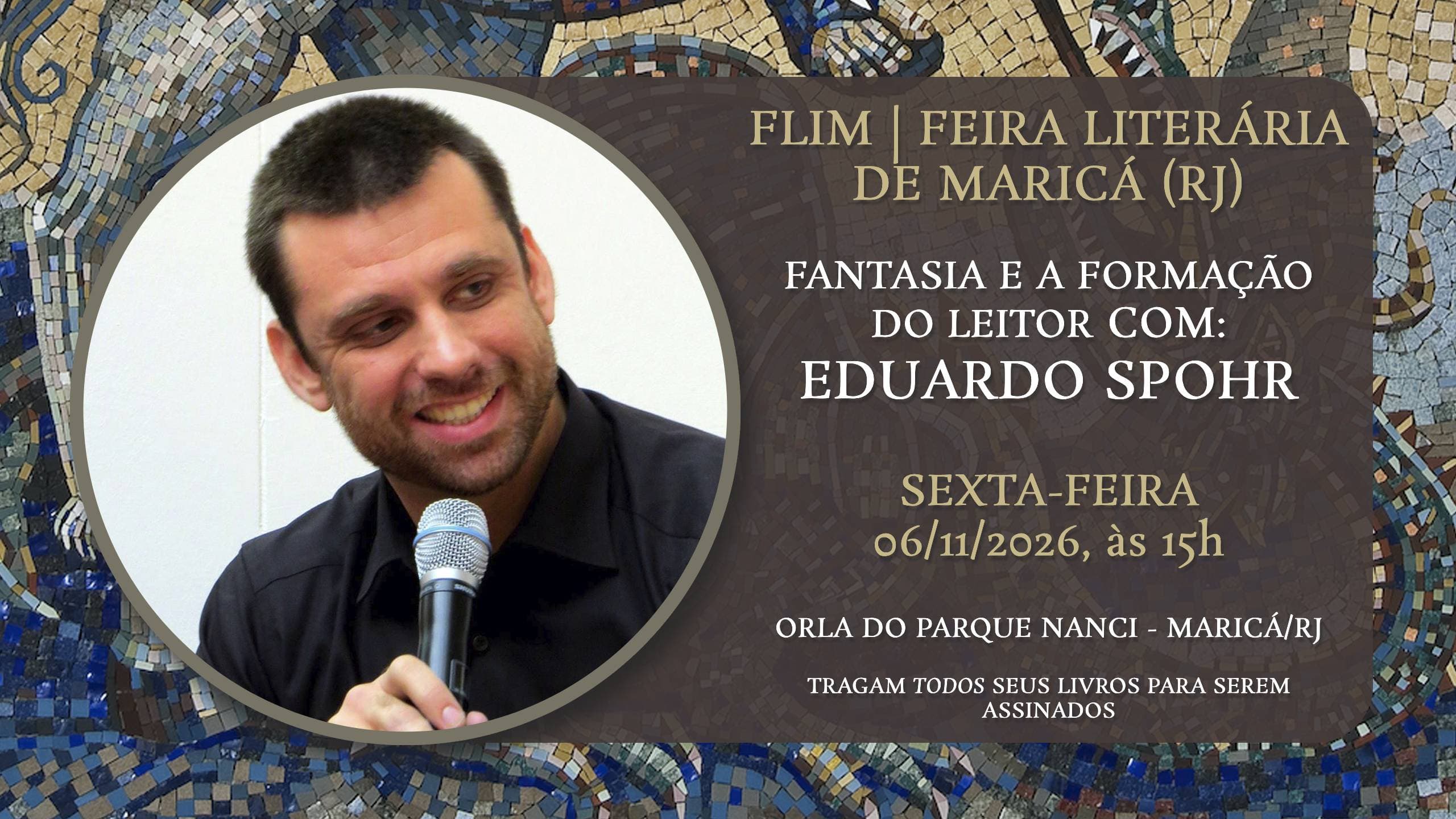 Feira Literária de Maricá (RJ) | 6 de novembro, às 15h