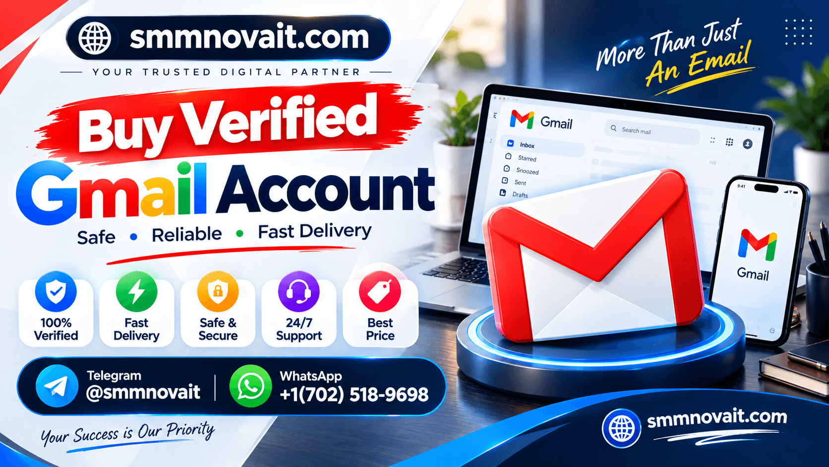 Buy Gmail Accounts USA With Flexible Pricing Plans