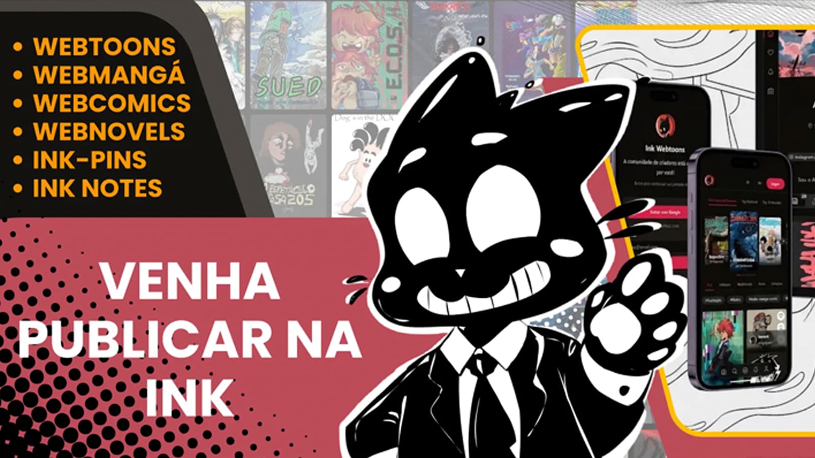 Ink Webtoons, plataforma para publicação e monetização de HQs